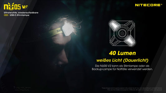 Nitecore NU05 V2 - USB-C EDC SIGNALLICHT
