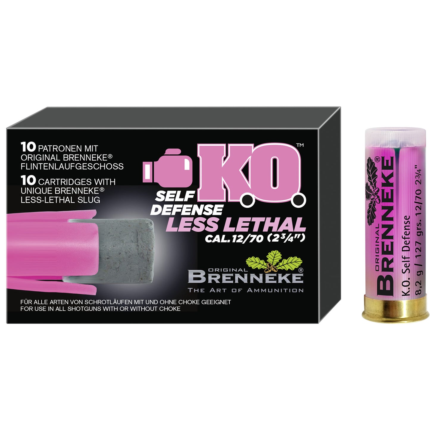 BRENNEKE K.O SELF DEFENSE FLINTENLAUFGESCHOSS 12/70