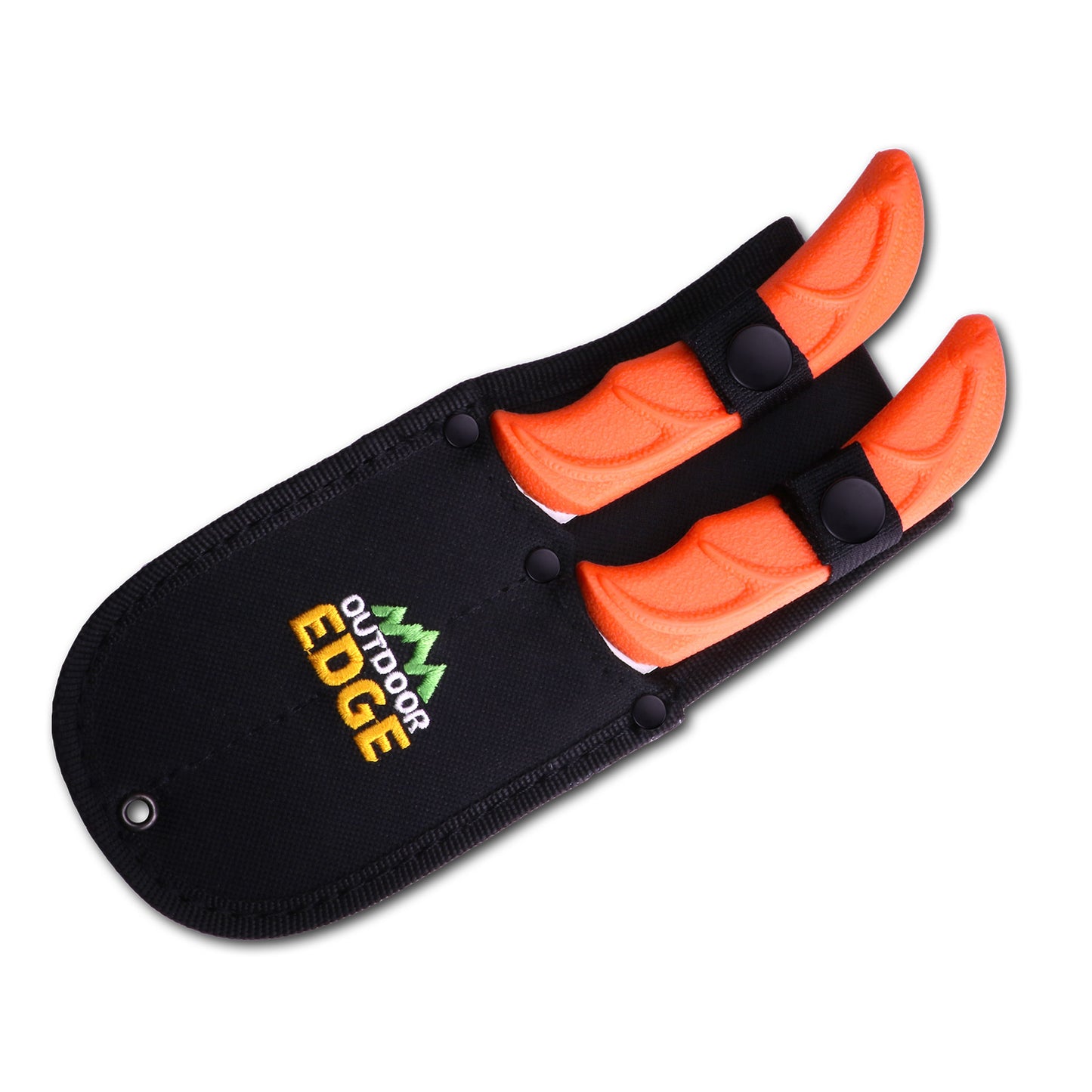 OUTDOOR EDGE MESSERSET JÄGER PAIR ORANGE MIT SCHEIDE