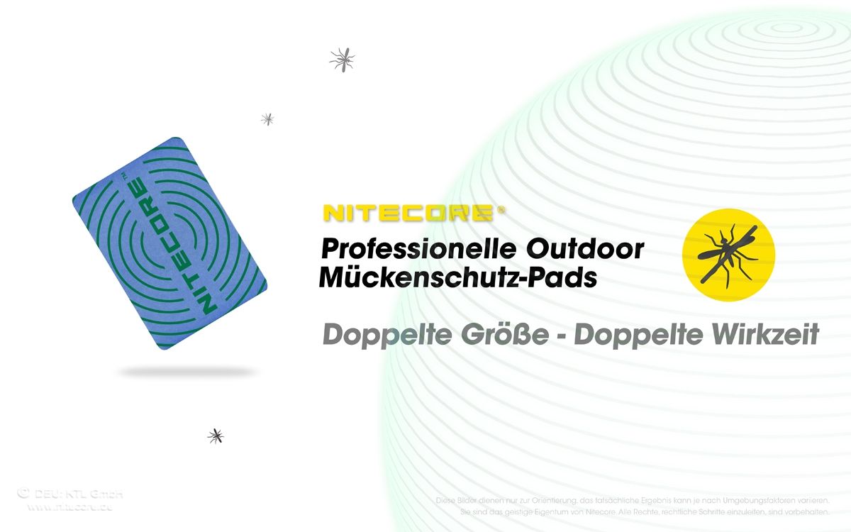 NITECORE WIRKSTOFFPLÄTTCHEN FÜR MÜCKENABWEHR GERÄTE MRM10