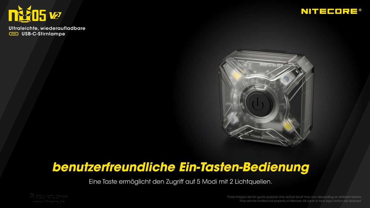 Nitecore NU05 V2 - USB-C EDC SIGNALLICHT