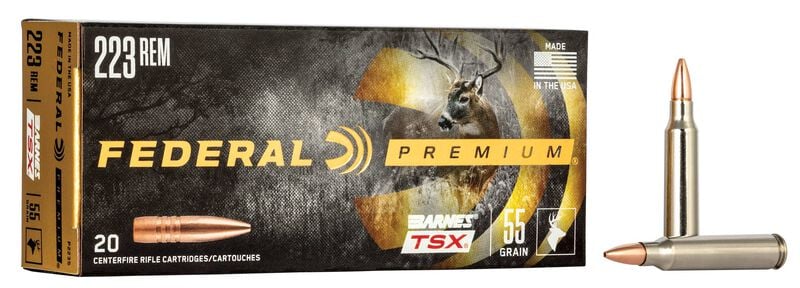 FEDERAL BARNES TSX JAGD MUNITION .223 REM. 55GR