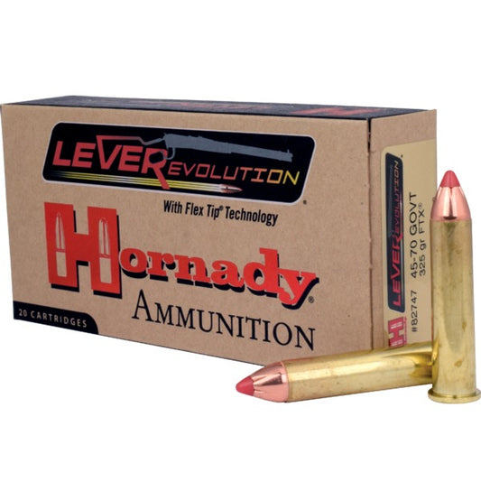 HORNADY MUNITION .45-70 GOVT 325GR FTX LVREV 20/200