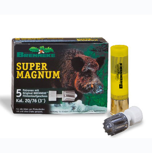 BRENNEKE SUPER MAGNUM FLINTENLAUFGESCHOSS 12/76