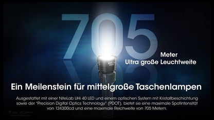 NITECORE MH25 PRO - 3300 LUMEN, UHi 40 LED EDC TASCHENLAMPE
