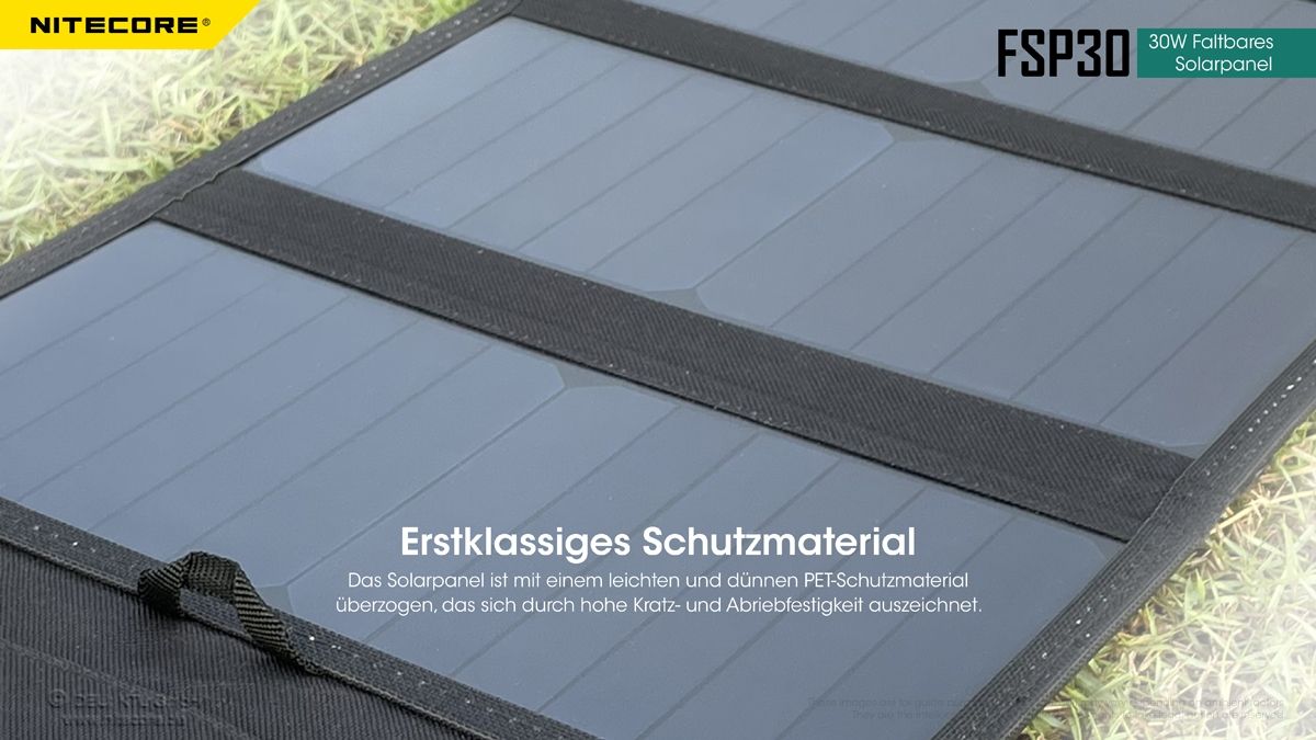 NITECORE OUTDOOR, SURVIVAL SOLARPANEL FSP30 - 30W