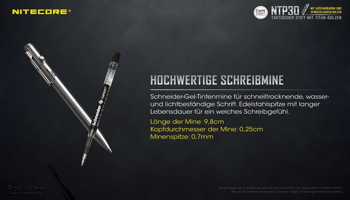NITECORE TITAN EDC PEN NTP30 KUGELSCHREIBER