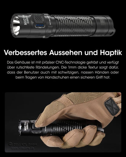 NITECORE MH12 PRO - 3300 LUMEN, UHi 40 LED EDC TASCHENLAMPE