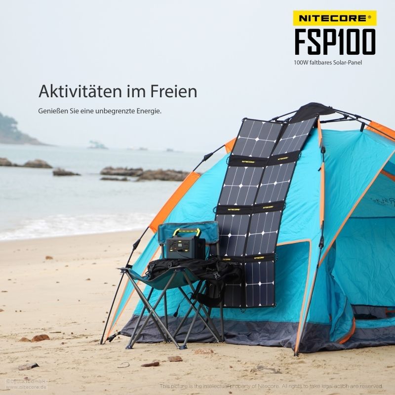 NITECORE OUTDOOR, SURVIVAL SOLARPANEL FSP100 - 100W
