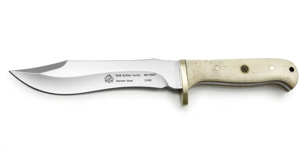 PUMA SGB BUFFALO HUNTER, GLATTER WEISSER KNOCHEN