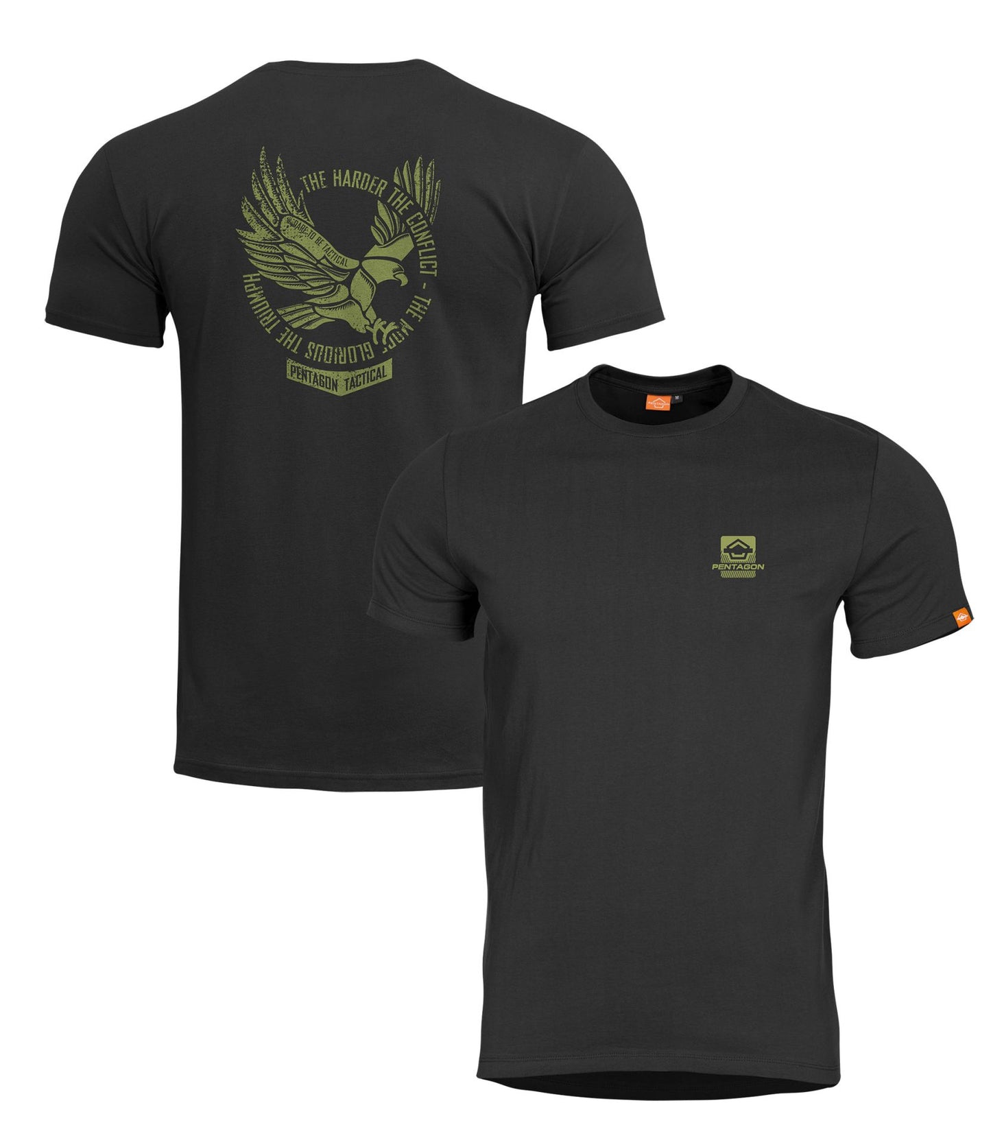 PENTAGON T-SHIRT AGERON EAGLE SCHWARZ