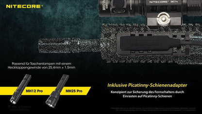 Nitecore TASCHENLAMPE FERNSCHALTER RSW1 PRO