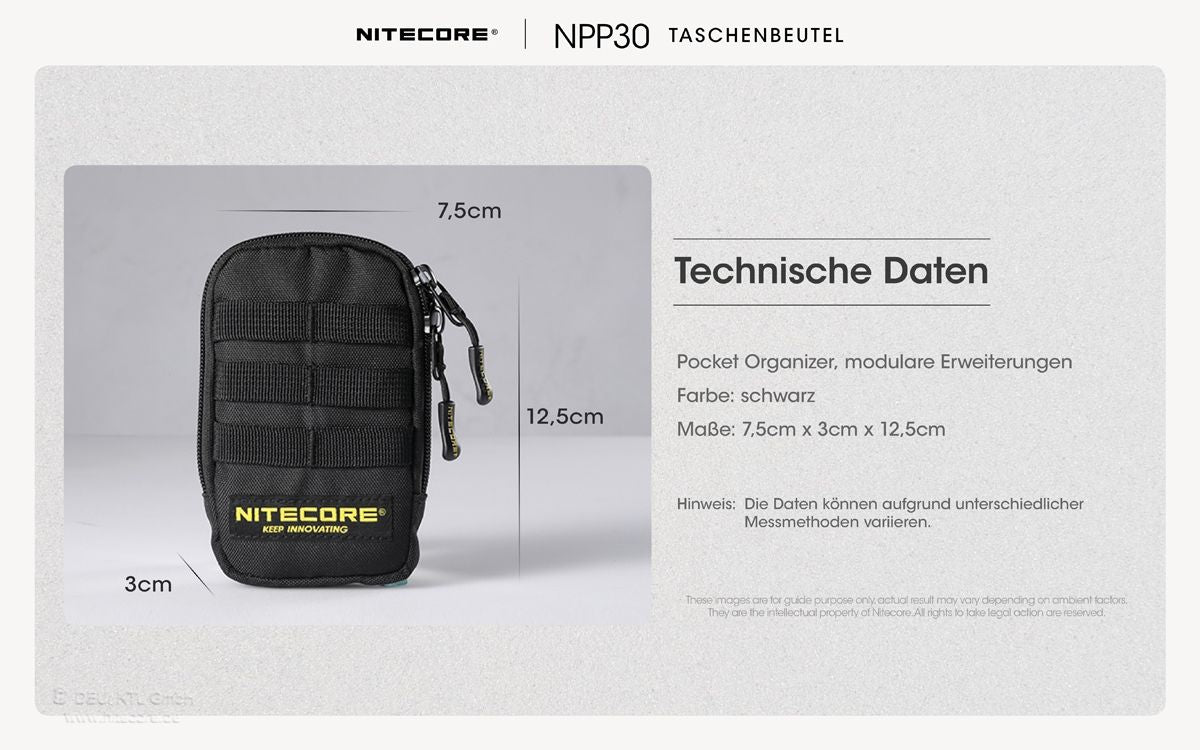 NITECORE POCKET EDC ORGANIZER NPP30