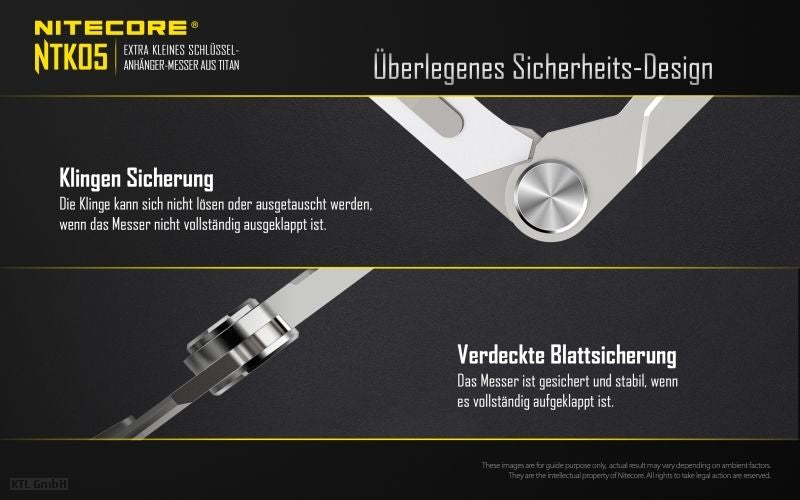 NITECORE TITAN EDC, OUTDOOR, SURVIVAL KNIFE NTK05