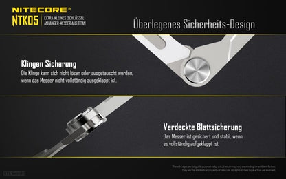 NITECORE TITAN EDC, OUTDOOR, SURVIVAL KNIFE NTK05