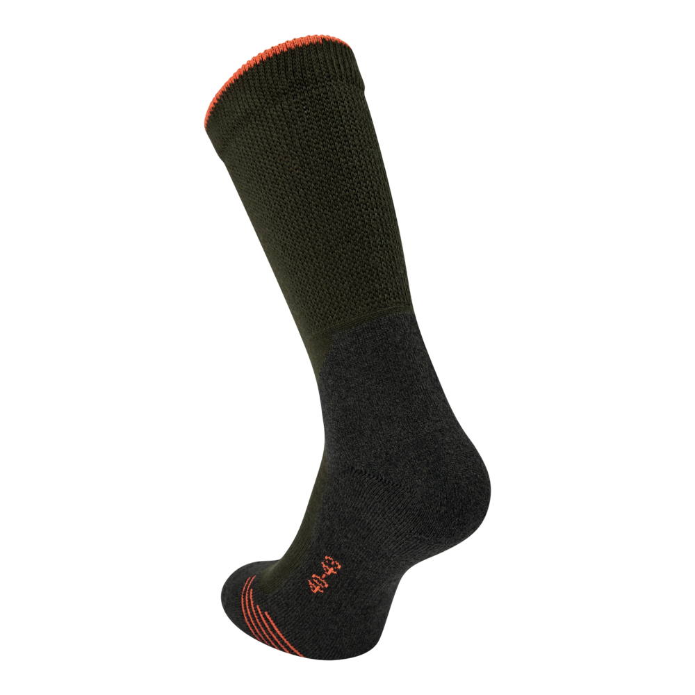 DEERHUNTER JAGD COOLMAX SOCKEN GRÜN/ORANGE
