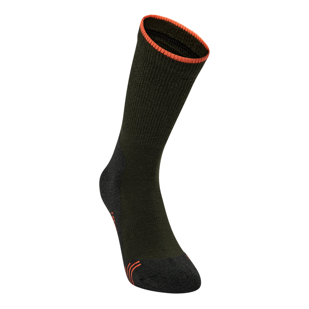 DEERHUNTER JAGD COOLMAX SOCKEN GRÜN/ORANGE