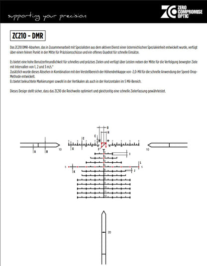 ZERO COMPROMISE ZIELFERNROHR ZC210 2-10x30
