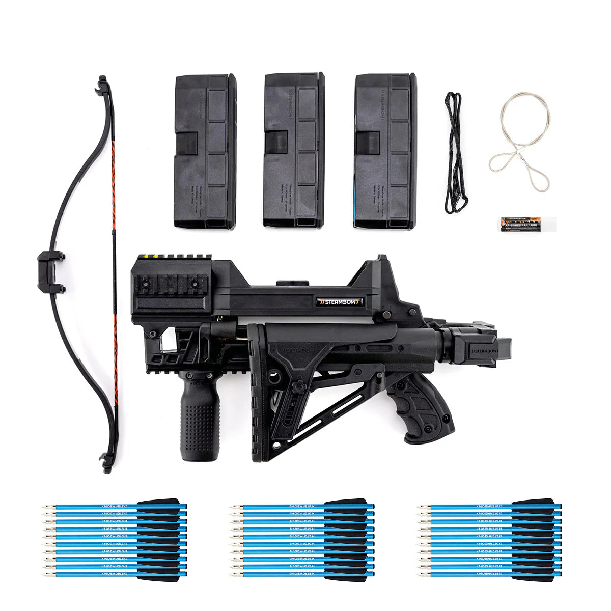 STEAMBOW AR-SERIES – M10 ARMBRUST TACTICAL KOMPLETSET INKL. TRANSPORTKOFFER