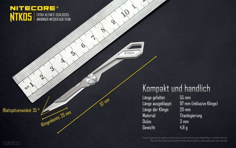 NITECORE TITAN EDC, OUTDOOR, SURVIVAL KNIFE NTK05