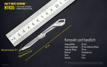 NITECORE TITAN EDC, OUTDOOR, SURVIVAL KNIFE NTK05