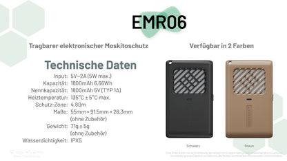 NITECORE EMR06 TAC - MÜCKENABWEHR GERÄT INTEGRIERTER AKKU