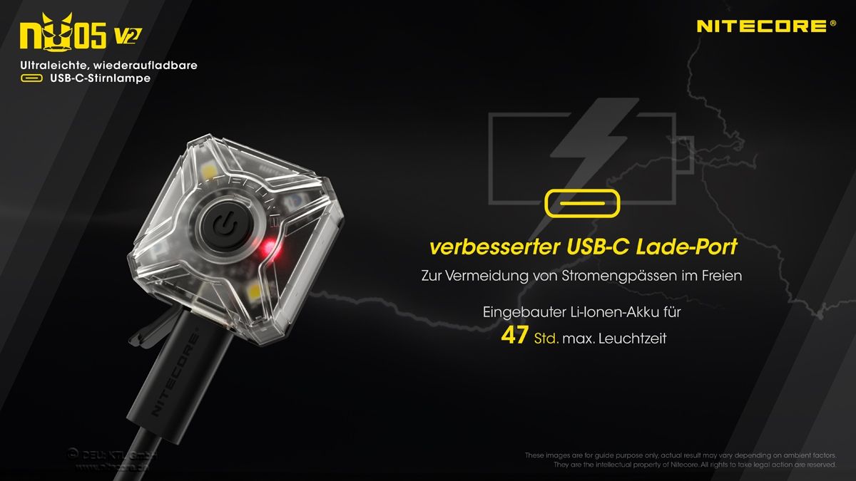 Nitecore NU05 V2 - USB-C EDC SIGNALLICHT