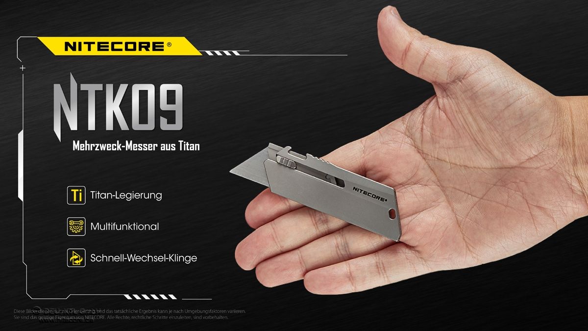 NITECORE TITAN EDC, OUTDOOR, SURVIVAL KNIFE NTK09