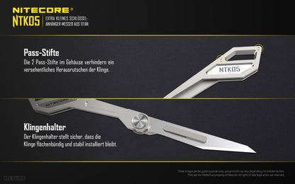 NITECORE TITAN EDC, OUTDOOR, SURVIVAL KNIFE NTK05