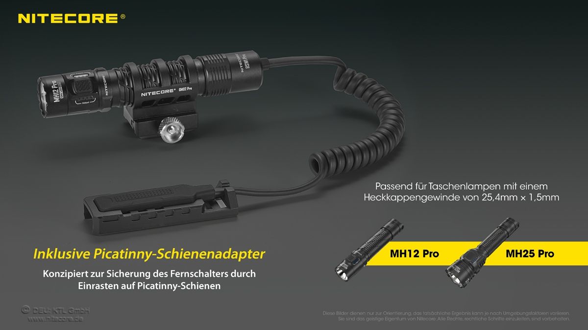 Nitecore TASCHENLAMPE FERNSCHALTER RSW1 PRO