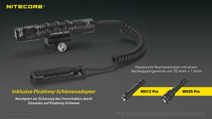 Nitecore TASCHENLAMPE FERNSCHALTER RSW1 PRO