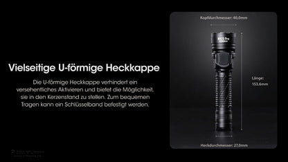 NITECORE MH25 PRO - 3300 LUMEN, UHi 40 LED EDC TASCHENLAMPE