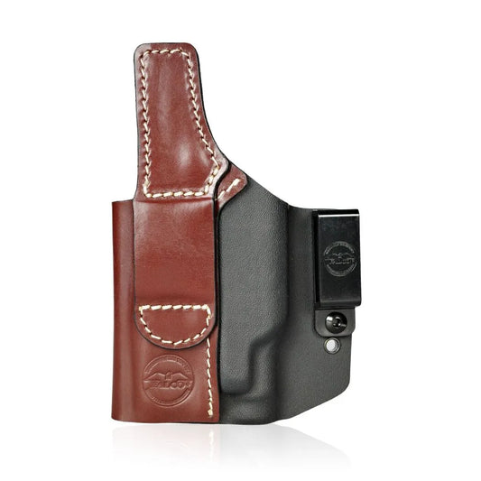 FALCO HOLSTERS C916 L LEDER/KYDEX OWB HOLSTER GLOCK 43X RAIL