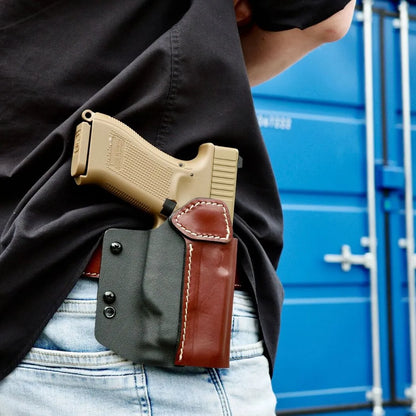 FALCO HOLSTERS C916 L LEDER/KYDEX OWB HOLSTER GLOCK 45X
