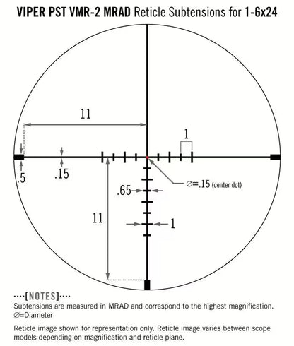 VORTEX VIPER PST GEN II 1-6x24 VMR-2 MRAD LPVO ZIELFERNROHR