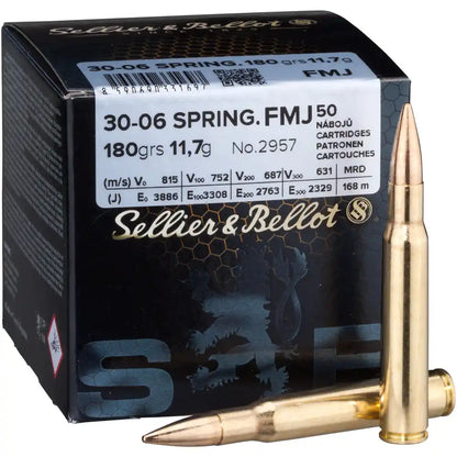SELLIER & BELLOT VOLLMANTEL SPORT MUNITION 30-06 SPR 180GR