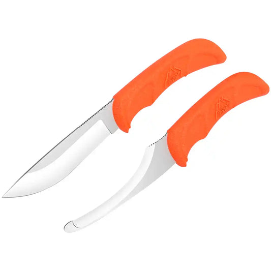 OUTDOOR EDGE MESSERSET JÄGER PAIR ORANGE MIT SCHEIDE