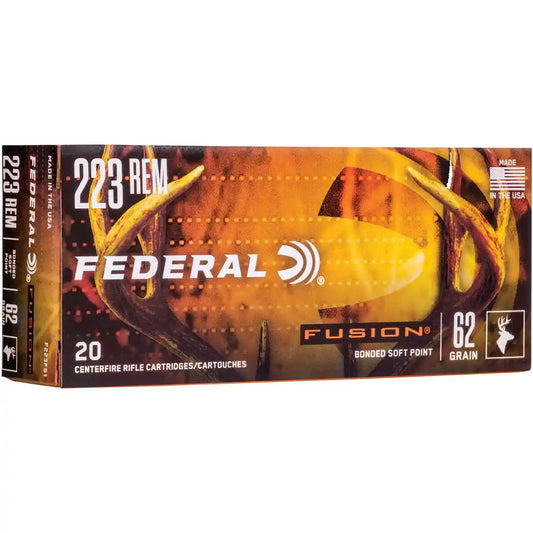 FEDERAL FUSION JAGD MUNITION .223 REM. 62GR