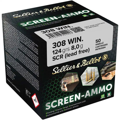 SELLIER & BELLOT SCREEN AMO SCR MUNITION .308 WIN 124GR