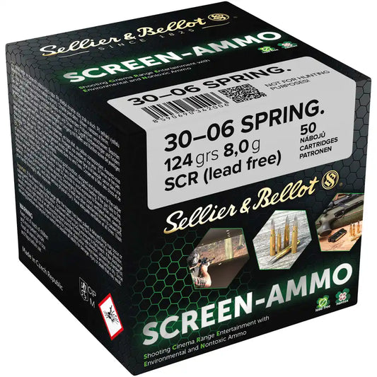 SELLIER & BELLOT SCREEN AMO SCR MUNITION 30-06 SPR 124GR